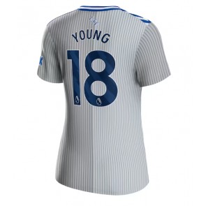 Everton Ashley Young #18 Tredje trøje Dame 2023-24 Kort ærmer